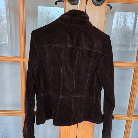 Women's Willi Smith Brown Corduroy Blazer Jacket Sports Coat Top Size 4/S [162] - Picture 3 of 6